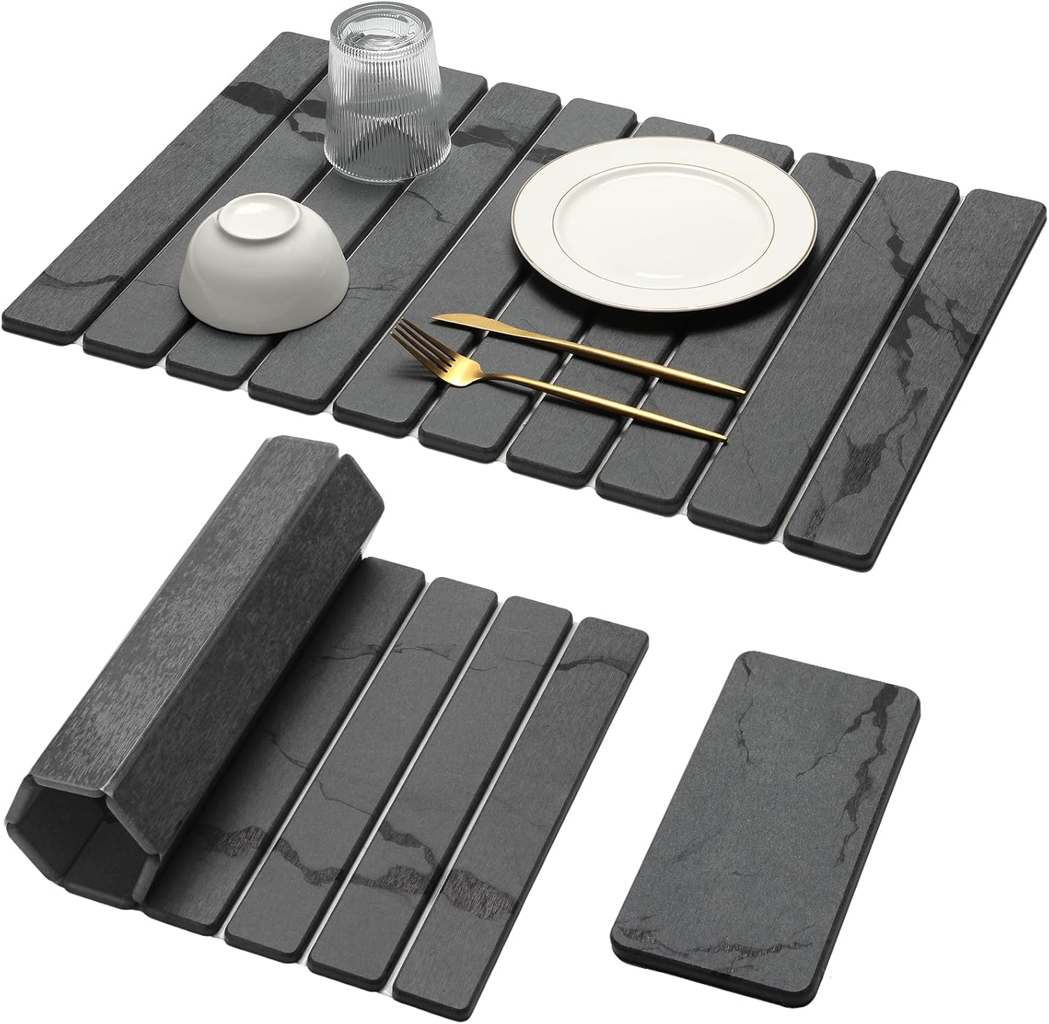 Large Stone Dish Drying Mat for Kitchen Counter