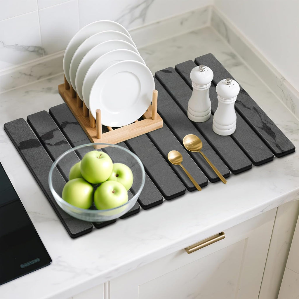Large Stone Dish Drying Mat for Kitchen Counter
