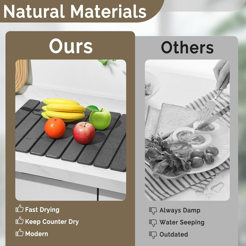 Large Stone Dish Drying Mat for Kitchen Counter