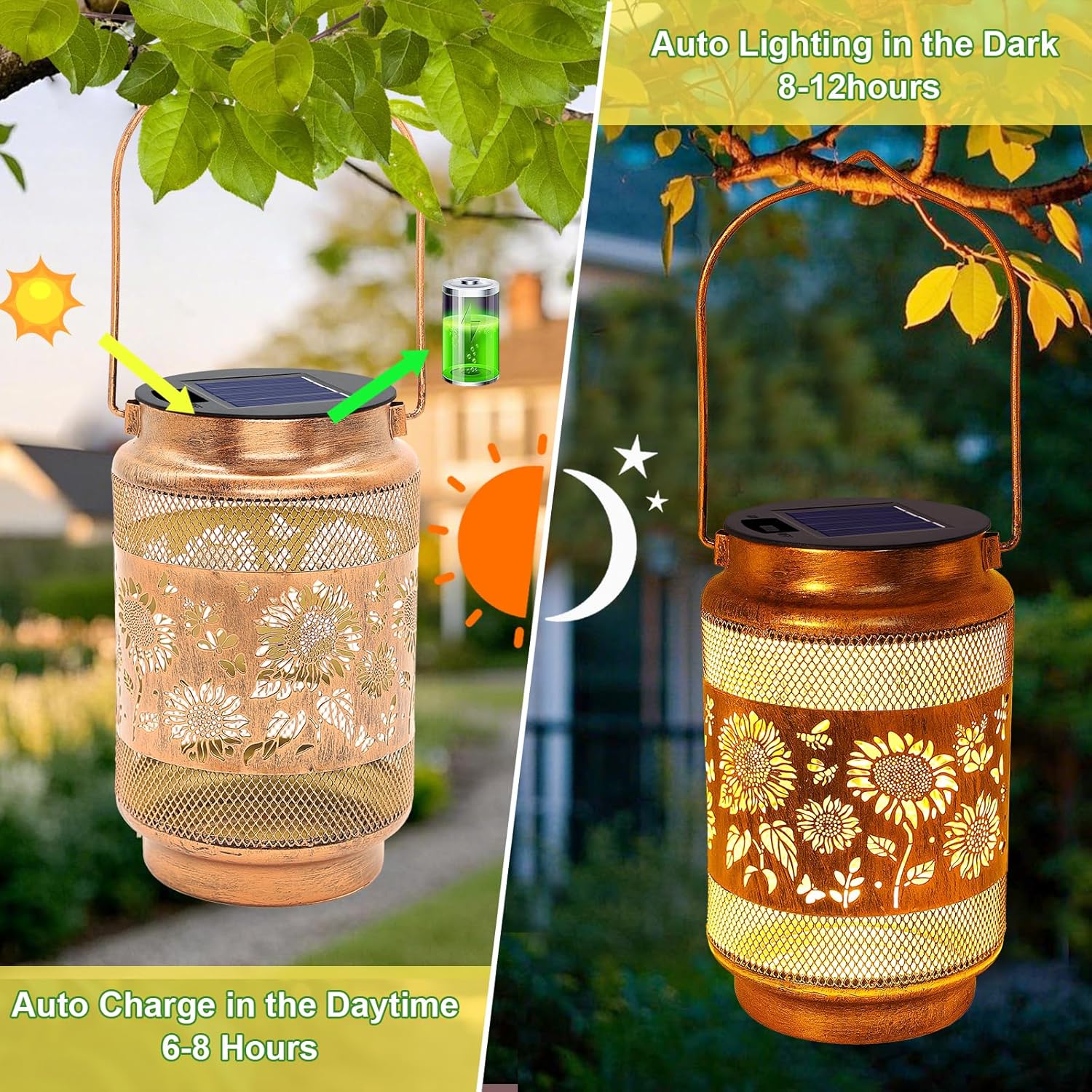 Sunflower Solar Lanterns Outdoor